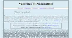 Desktop Screenshot of naturalisms.org