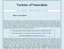 Tablet Screenshot of naturalisms.org